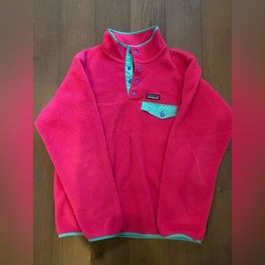 Patagonia Synch Snap Mythic Pink Fleece Sweater